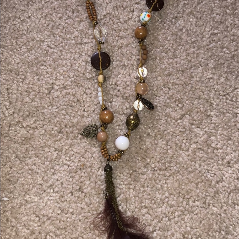 Boho Feather Necklace